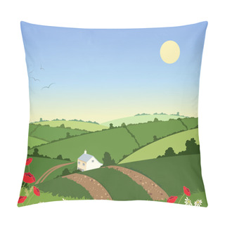 Personality  Country Cottage In Summer Pillow Covers