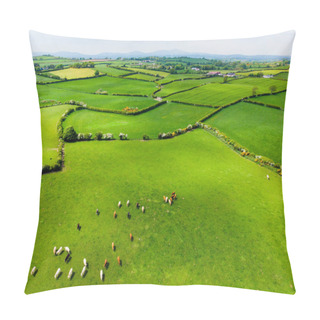 Personality  Aerial View Of Inishmore Wetlands In Galway Bay, Ireland   Pillow Covers