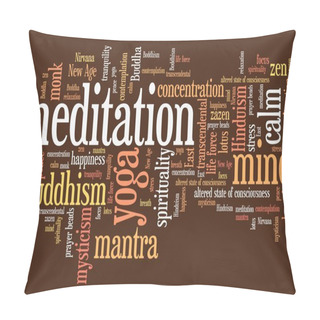 Personality  Meditation Concept Pillow Covers