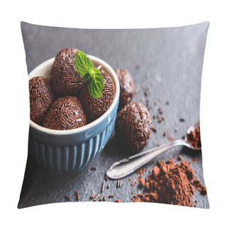 Personality  Brigadeiro - Traditional Brazilian Chocolate Delicacy         Pillow Covers