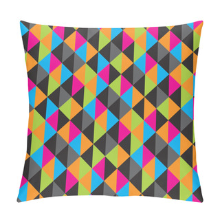 Personality  Seamless Geometric Triangles Background. Mosaic.  Pillow Covers