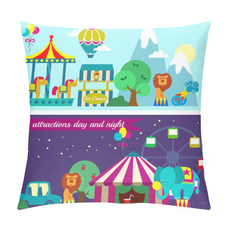 Personality  Circus Entertainment Attractions Pillow Covers