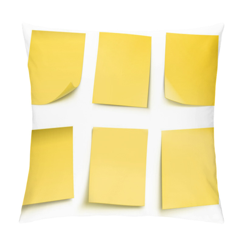 Personality  Yellow Post It Notes Pillow Covers