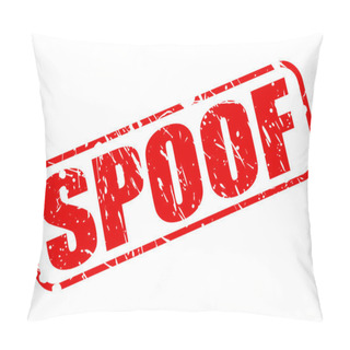 Personality  SPOOF Red Stamp Text Pillow Covers