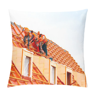 Personality  Roofers On The Roof. Pillow Covers