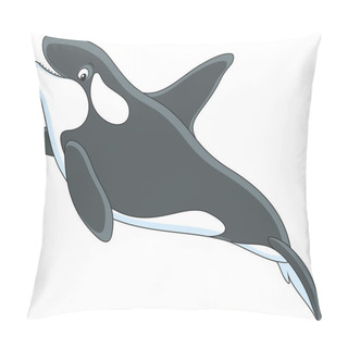 Personality  Killer Whale Swimming Pillow Covers