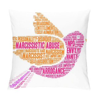 Personality  Narcissistic Abuse Word Cloud Pillow Covers