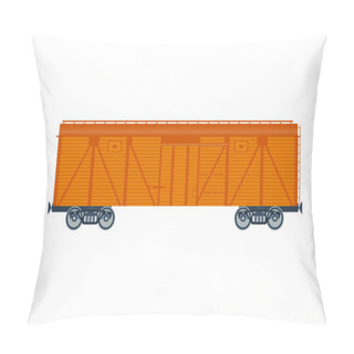 Personality  Freight Railroad Car. Pillow Covers