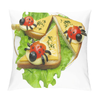Personality  Creative Vegetable Sandwich With Cheese Pillow Covers