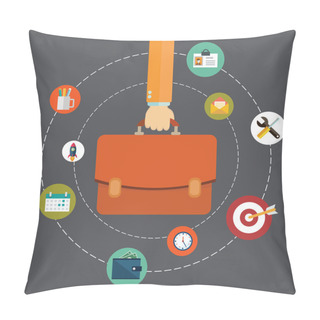 Personality  Hand Holding Briefcase Pillow Covers
