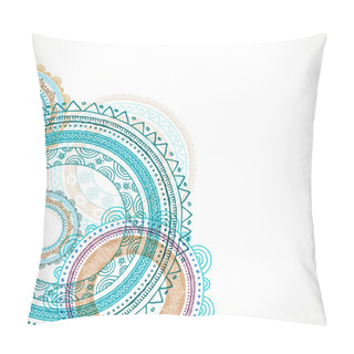 Personality  Tribal Bohemian Mandala Background With Round Ornament Pattern Pillow Covers