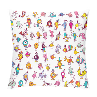 Personality  Cute Cartoon Birds Set Pillow Covers