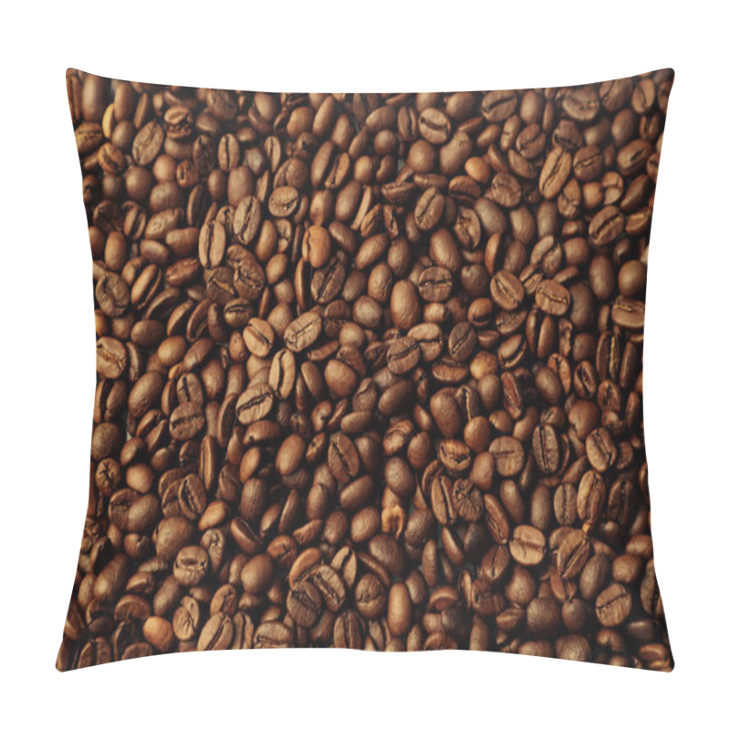 Personality  Close-up of roasted coffee beans pillow covers