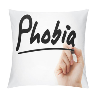 Personality  Hand Writing Phobia With Marker Pillow Covers