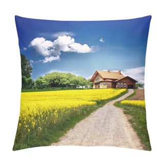 Personality  Country Landscape With New House Pillow Covers