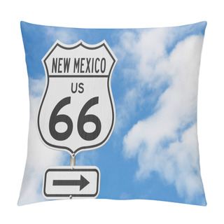 Personality  New Mexico US Route 66 Road Trip USA Highway Road Sign Pillow Covers