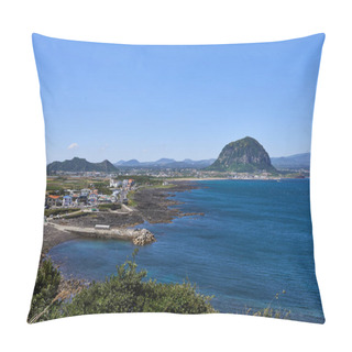Personality  Landscape Of Southwestern Coast Of Jeju Island Pillow Covers