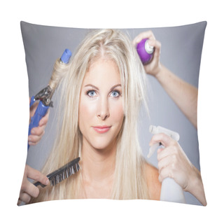 Personality  Woman Hair Care Pillow Covers