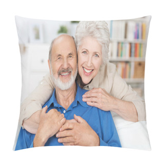Personality  Affectionate Elderly Couple Pillow Covers