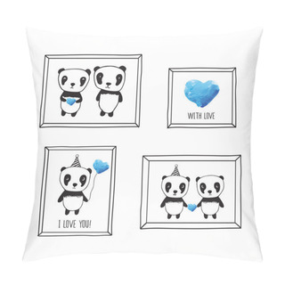 Personality  Set Of Greeting Cards Pillow Covers