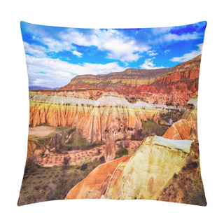 Personality  Red Valley In Cappadocia, Turkey.  Pillow Covers