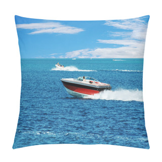 Personality  Red Power Boat Pillow Covers