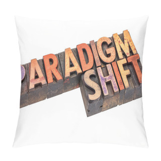 Personality  Paradigm Shift In Vintage Wood Type Pillow Covers