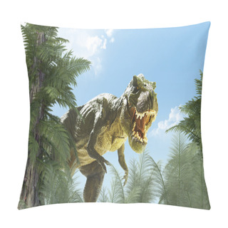 Personality  Dinosaur In Landscape Pillow Covers