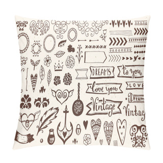 Personality  Vintage Style Elements Pillow Covers