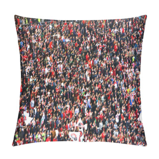 Personality  Blurred Crowd Of People In A Stadium Pillow Covers