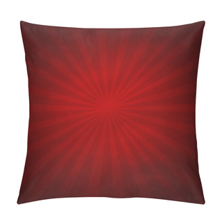 Personality  Red Texture Background With Sunburst Pillow Covers