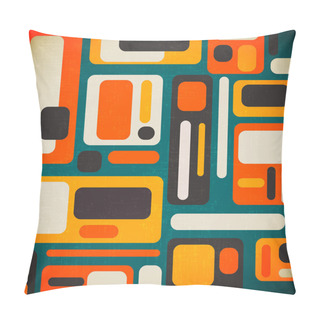 Personality  Retro Geometrical Abstract Background Pillow Covers