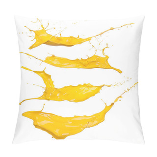 Personality  Yellow Splashes Pillow Covers