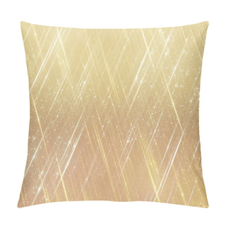 Personality  Abstract Gold Background With Copy Space . Gliiter Bokeh Lights Pillow Covers