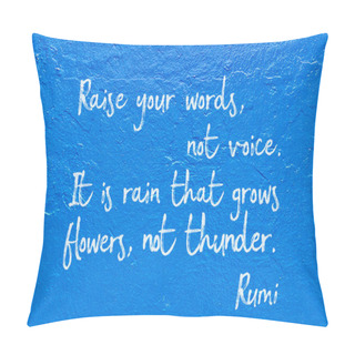 Personality  Not Voice Rumi Pillow Covers