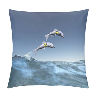 Personality  Radioactive Fish Pillow Covers