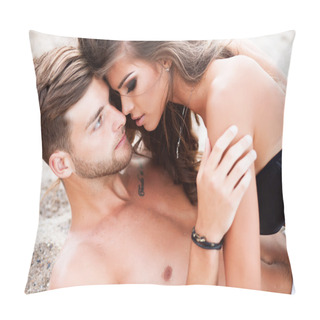 Personality  Happy Youn Couple Pillow Covers