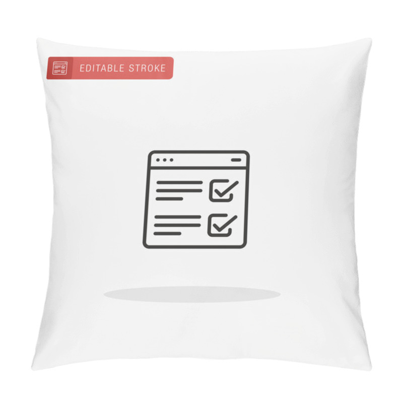Personality  Survey icon vector. Survey icon for presentation. pillow covers