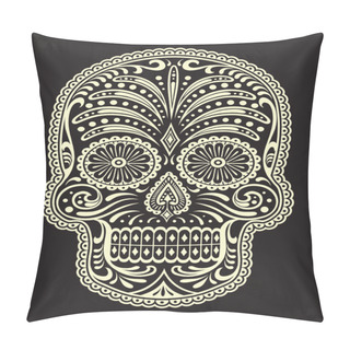 Personality  Ornate Sugar Skull Pillow Covers