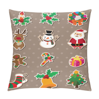 Personality  Xmas Stickers Pillow Covers