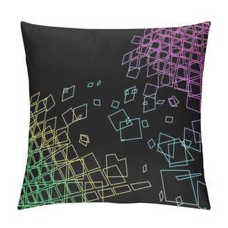 Personality  Abstract Grungy Geometric Background Pillow Covers