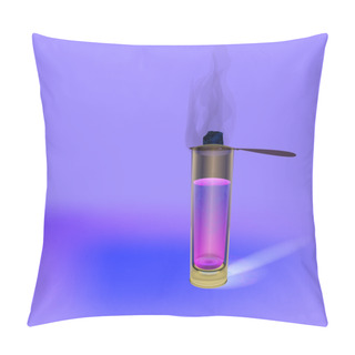 Personality  Glass Of Absinthe. Vector Illustration Pillow Covers