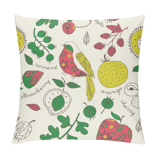 Personality  Garden Birds Deco Tile Pillow Covers