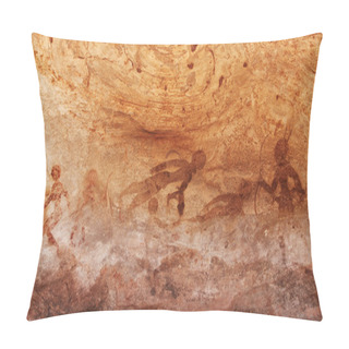 Personality  Rock Paintings Of Tassili N'Ajjer, Algeria Pillow Covers