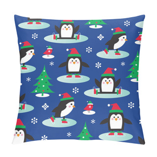 Personality  Penguins On Ice Skates Pillow Covers