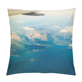 Personality  Airplane Flying In Clouds Pillow Covers