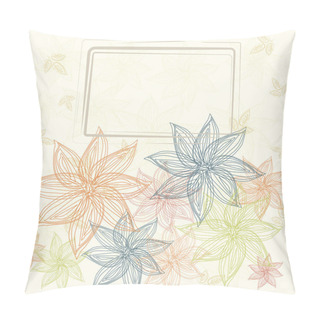 Personality  Floral Postcard Pillow Covers
