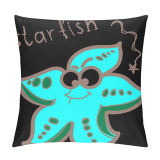Personality  Cartoon Vector Starfish Pillow Covers