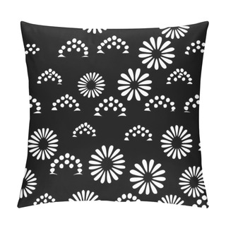 Personality  Flower Pattern - Minimalist And Flat Logo - Vector Illustration Pillow Covers