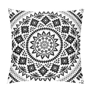 Personality  Mandala. Abstract Circle Vector Geometric Ornament. Pillow Covers